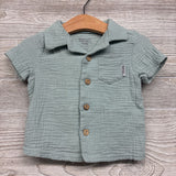 Muslin SS Button Up 9-12M