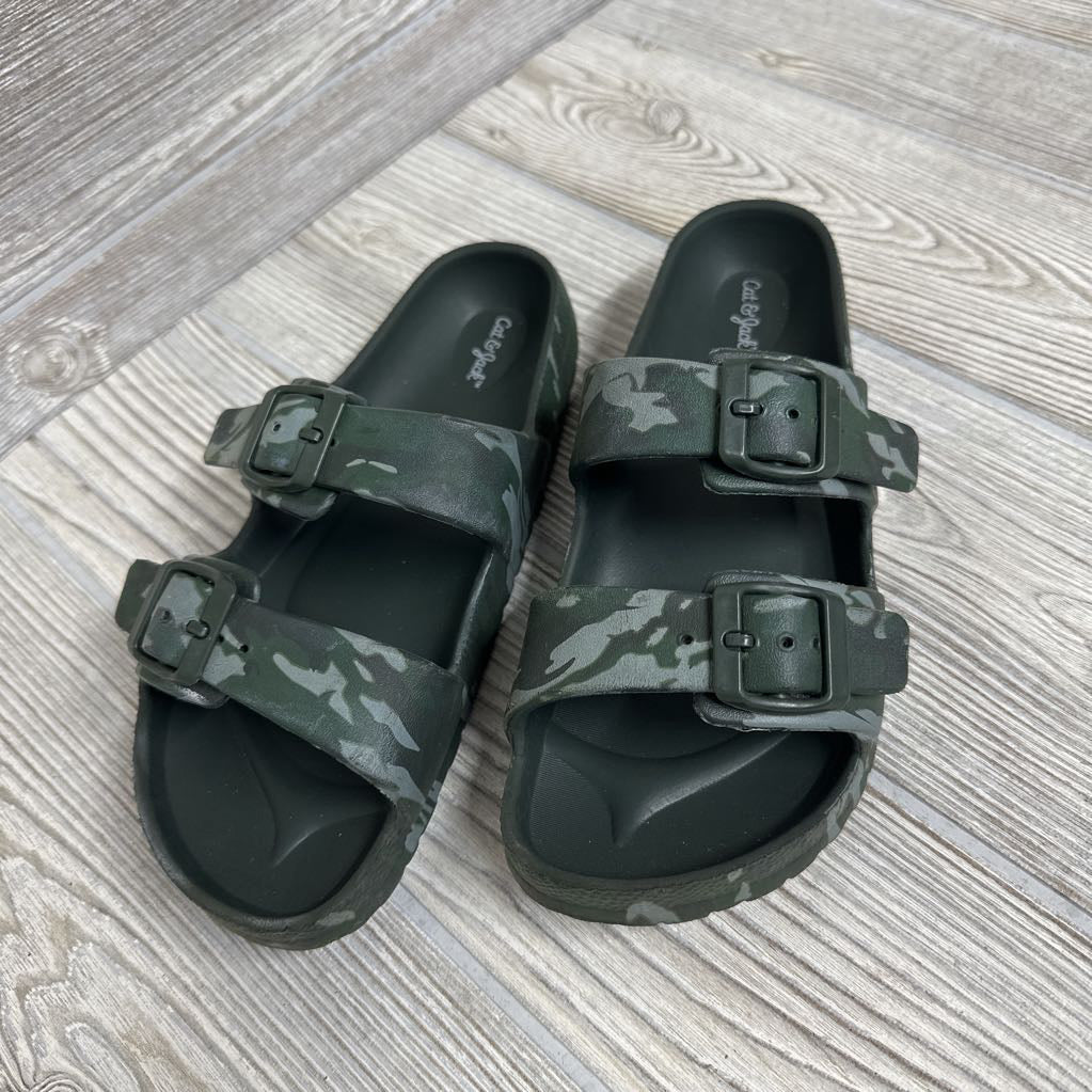 Camo Slide Sandals 4y