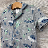 2 Pc Button Up PJs Aliens 12M