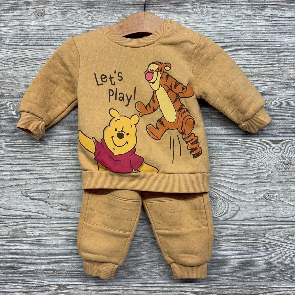 Crewneck Let's Play & Jogger Sweatpants 3-6M