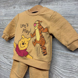 Crewneck Let's Play & Jogger Sweatpants 3-6M