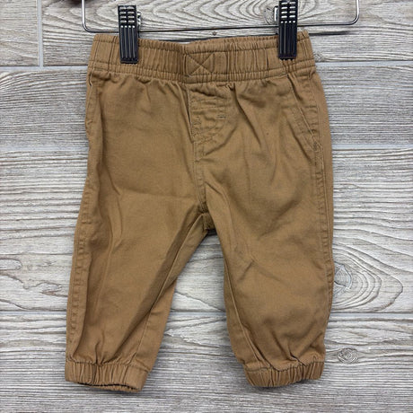 LS Plaid Button Up Bodysuit & Pull On Joggers 6M