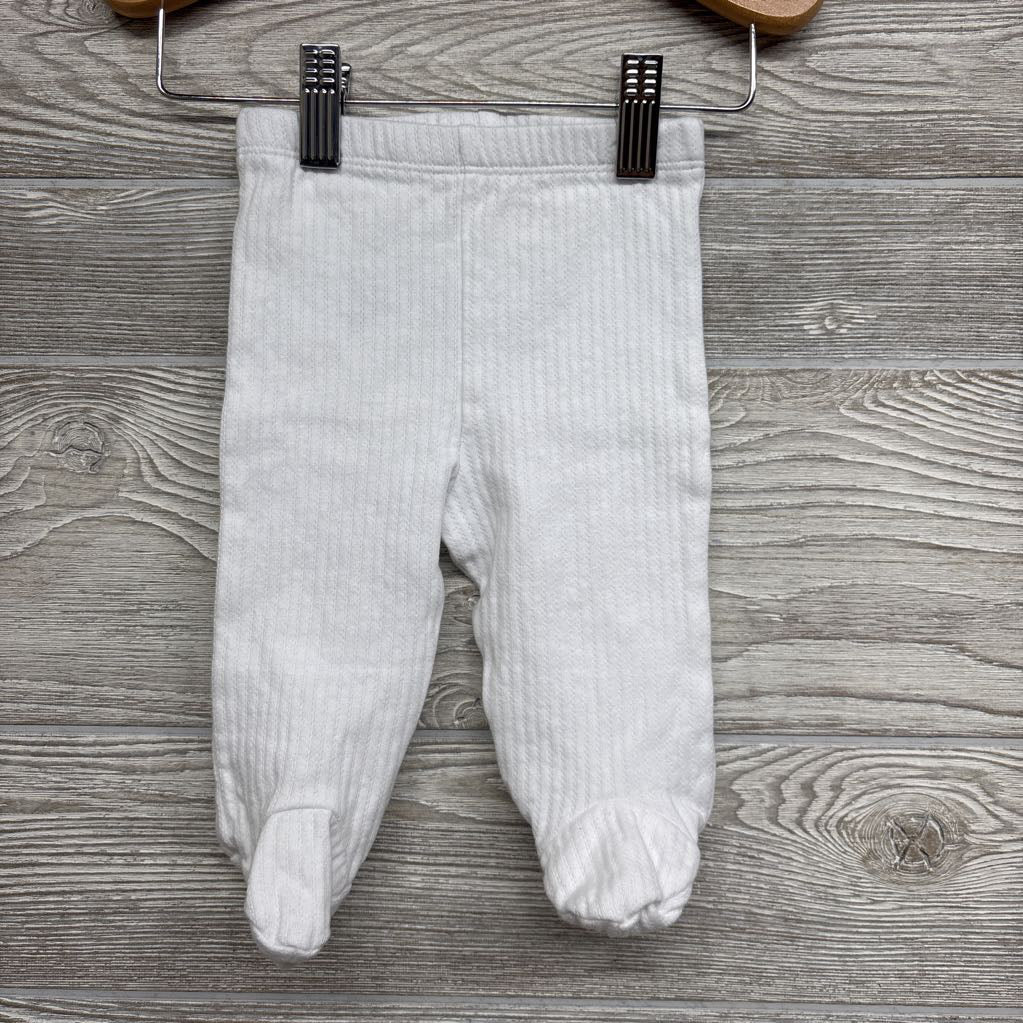 LS Pointelle Side Snap Shirt & Footed Pants 0-3M