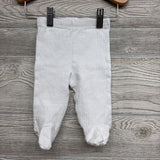 LS Pointelle Side Snap Shirt & Footed Pants 0-3M