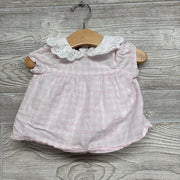 Eyelet Collared Tunic & Ruffle Trim Shorts Gingham 3-6M