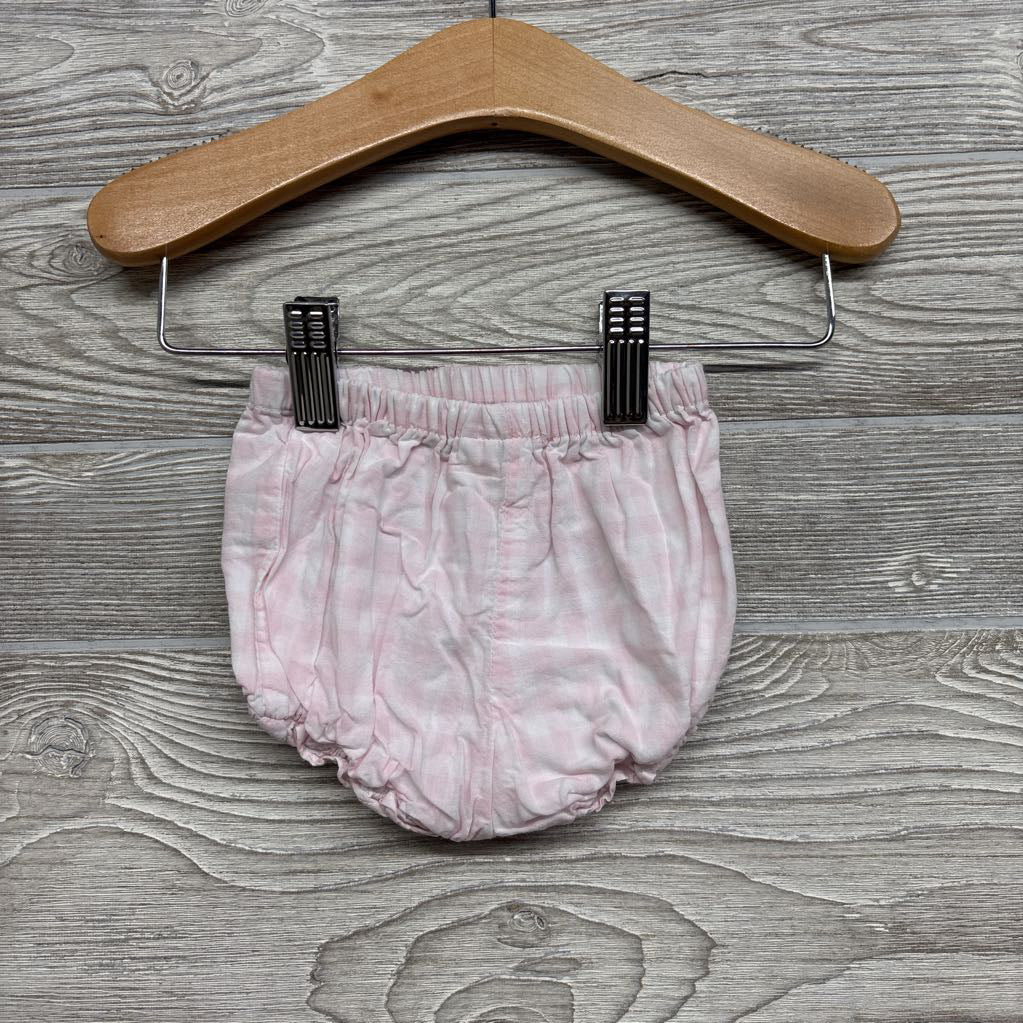 Eyelet Collared Tunic & Ruffle Trim Shorts Gingham 3-6M
