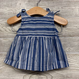 Bow Strap Tank Top & Ruffle Trim Shorts Stripes 6M