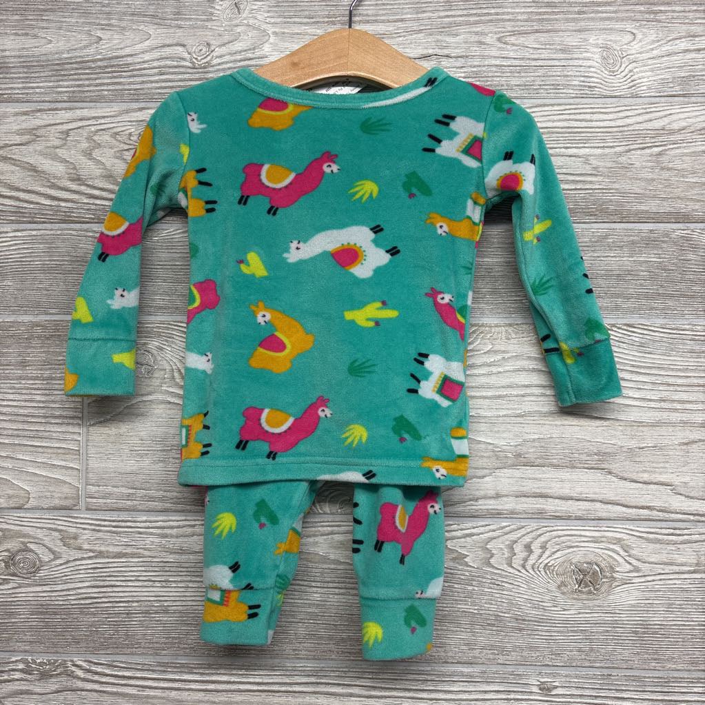 2 Pc LS Cozy PJs Alpacas 12M