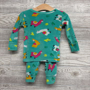 2 Pc LS Cozy PJs Alpacas 12M