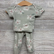 Bodysuit & Pants Flowers Heart Butt 3M