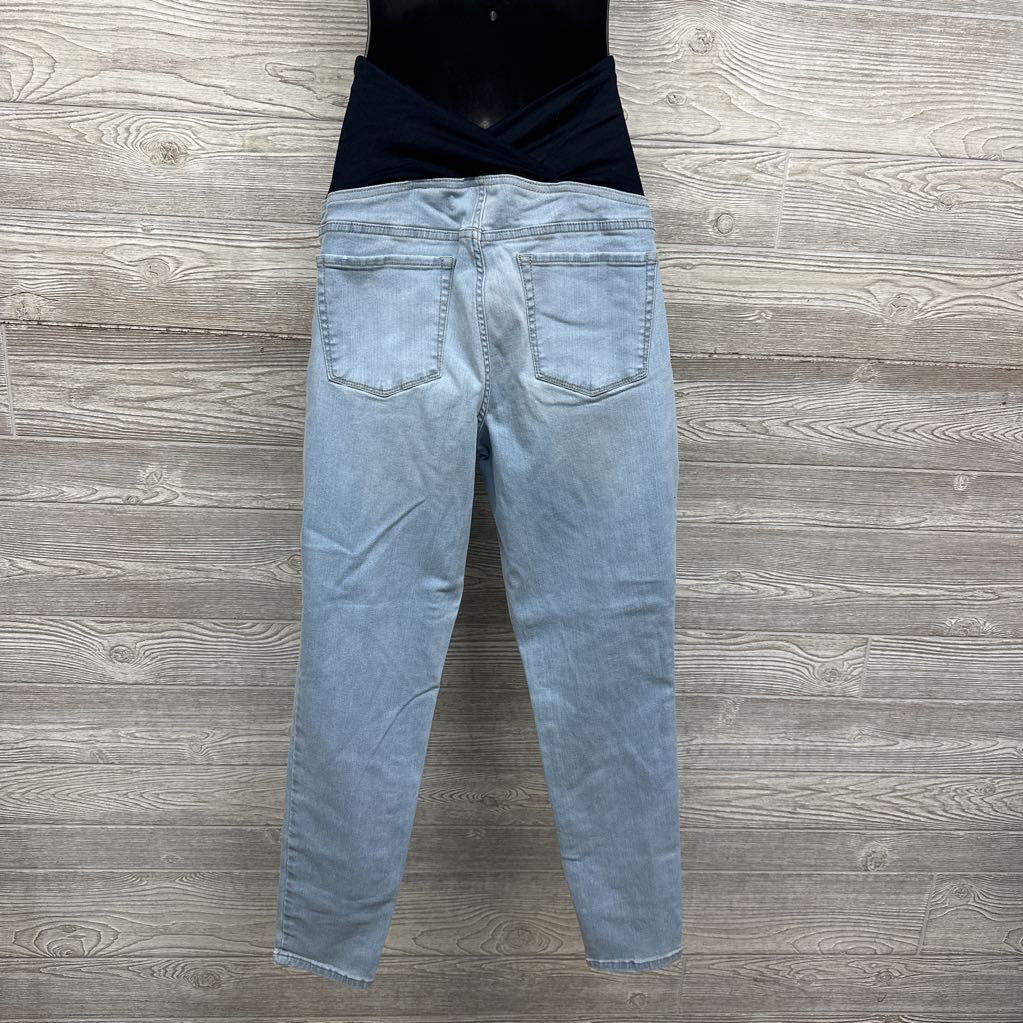 Cross Panel Skinny Jeans 12/Large