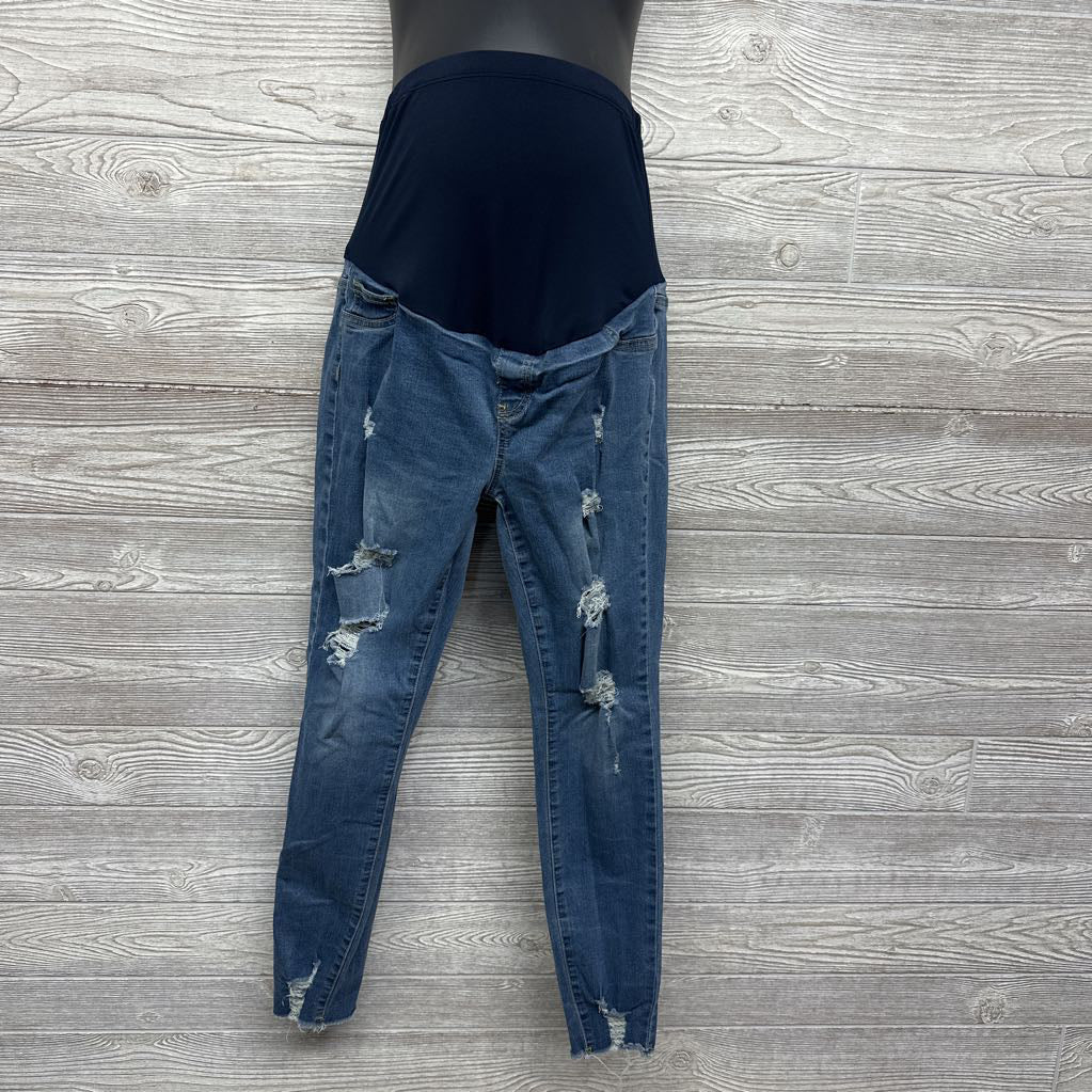 Full Panel Ripped Skinny Jeans Large