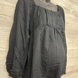 Square Neck Smocked Shirt Medium