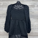 Square Neck Smocked Shirt Medium