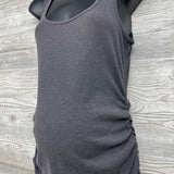 Rouched Ribbed Tank Top Large