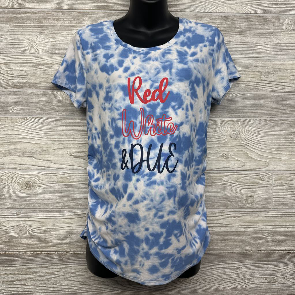 Tie Dye Shirt Red White & Blue Medium