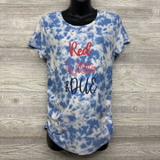 Tie Dye Shirt Red White & Blue Medium