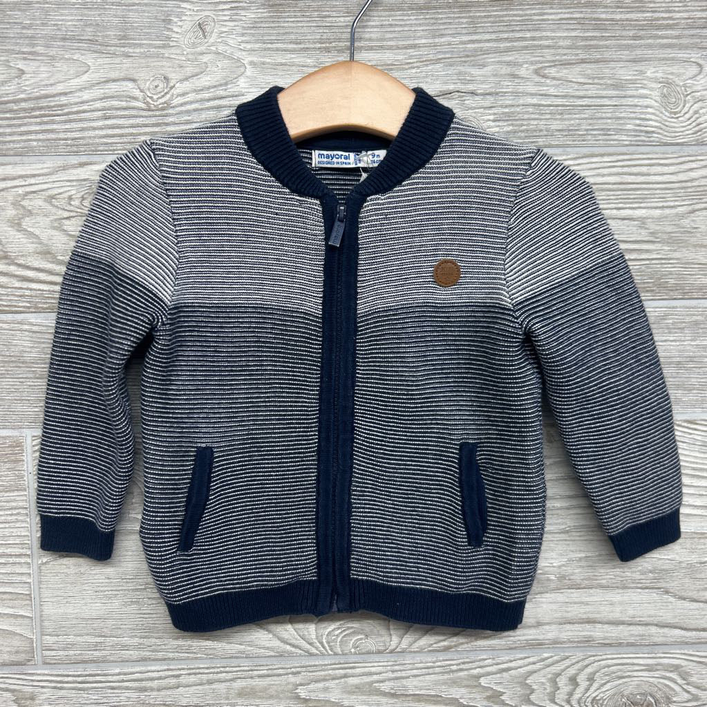 Zip Up Sweater Jacket Stripes 9M