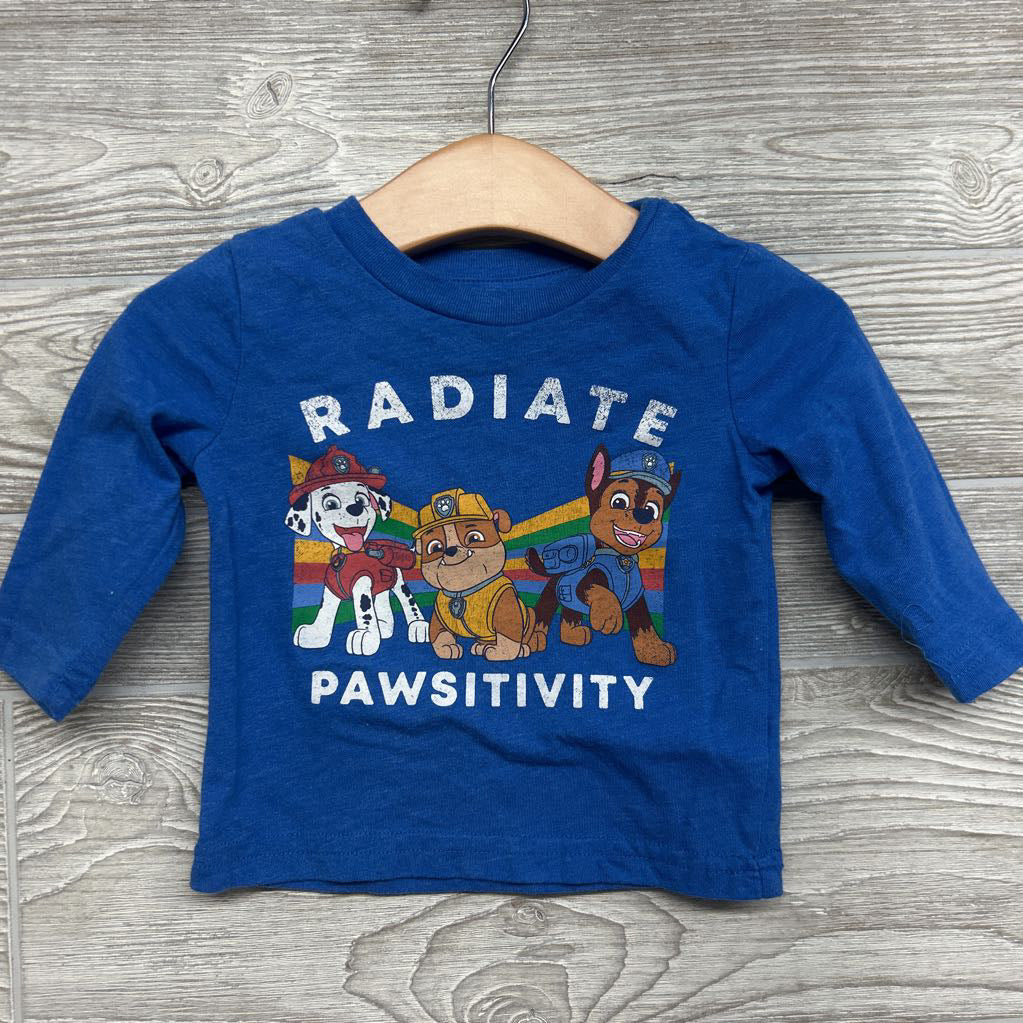 LS Shirt Radiate Pawsitivity Paw Patrol 6M *