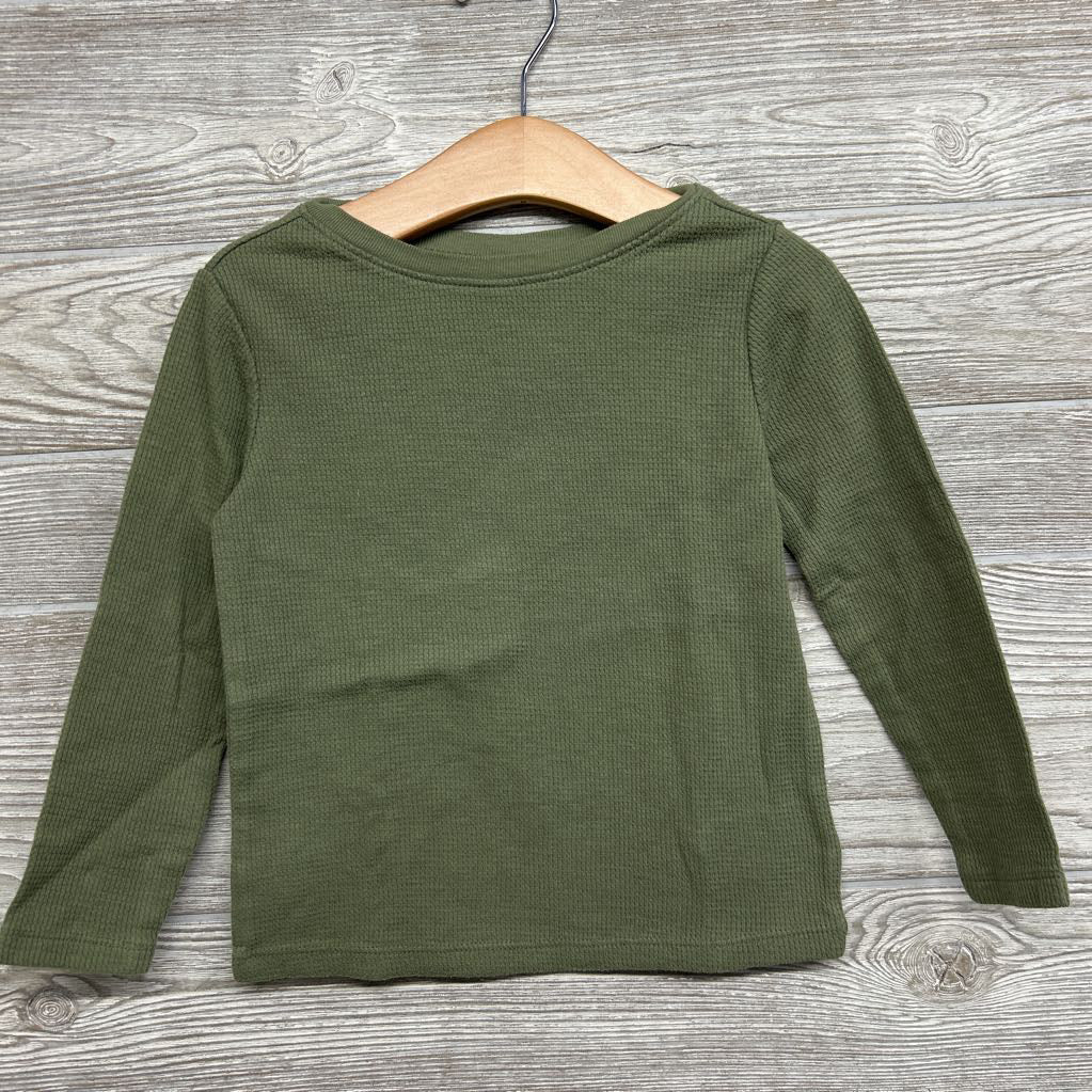 LS Waffle Knit Shirt 4T