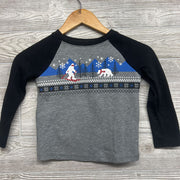 LS Ribbed Shirt Yeti Skiing 4T