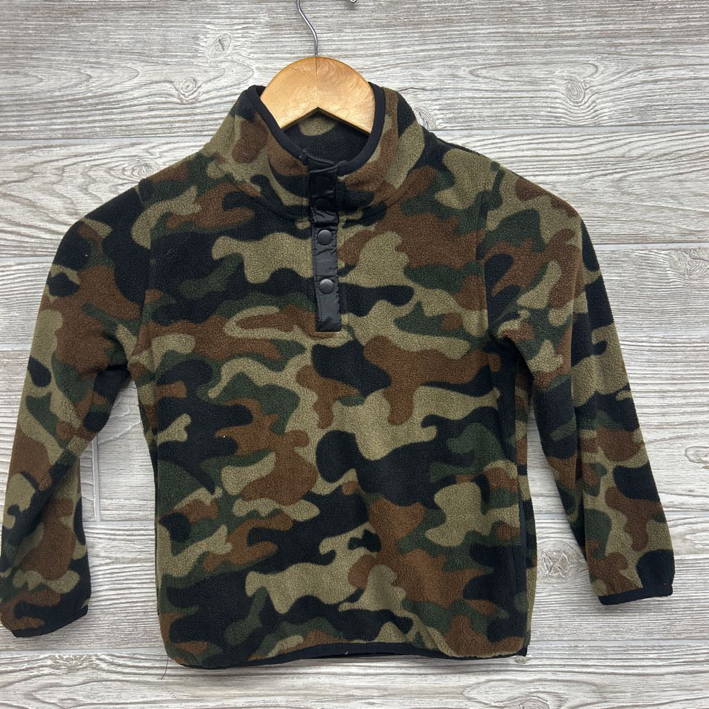 1/4 Snap Fleece Camo Pullover 4T