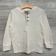 LS Waffle Knit Henley Shirt 4T