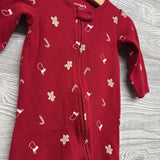 Waffle Knit Sleeper Stockings Gingerbread Men 9M