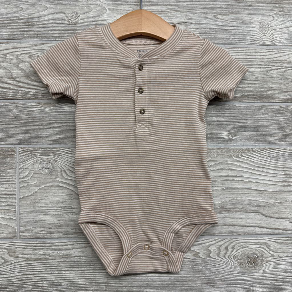 Henley Bodysuit Stripes 12M