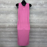 Ribbed Tank Henley Midi Dress XL