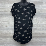 Ruched Shirt Flowers XL