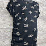 Ruched Shirt Flowers XL
