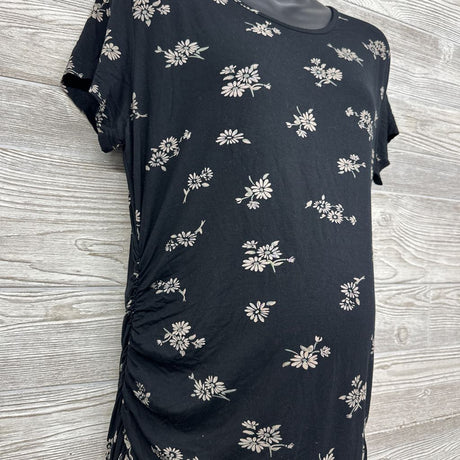 Ruched Shirt Flowers XL