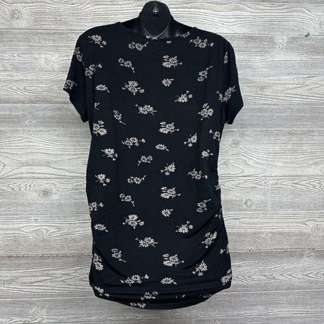 Ruched Shirt Flowers XL