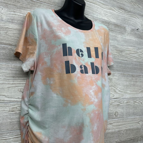 Rouched Shirt Tie Dye Hello Baby XL