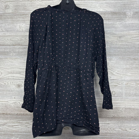 Ruched Blouse Flowers XL