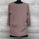 Scoop Neck Ribbed Shirt Stripes XL