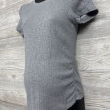 Ribbed Ruched Shirt Medium