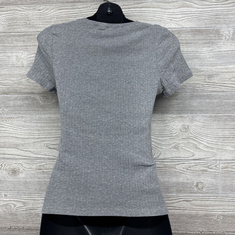Ribbed Ruched Shirt Medium