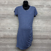 Ruched Bodycon Dress Stripes Medium