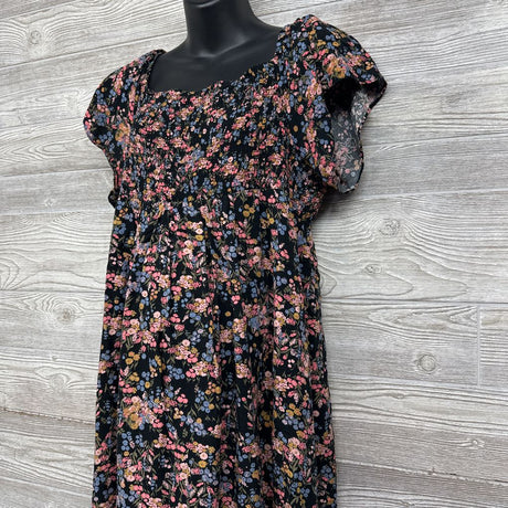 Smocked Off Shoulder Floral Maxi Dress XL