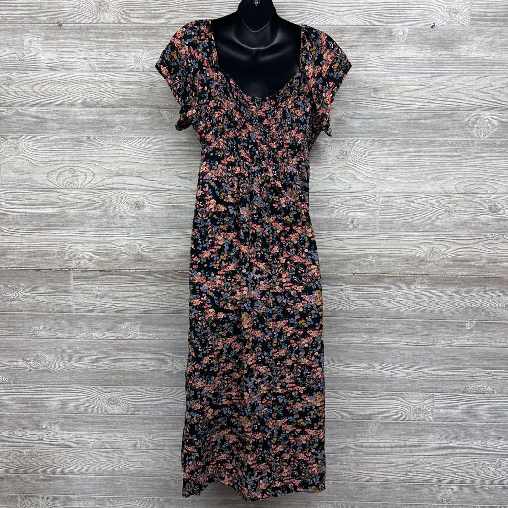 Smocked Off Shoulder Floral Maxi Dress XL