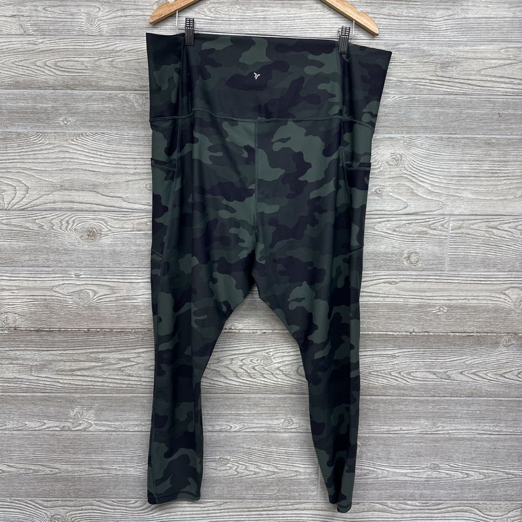 High Rise Powersoft Active Side Pocket Leggings Camo XXL