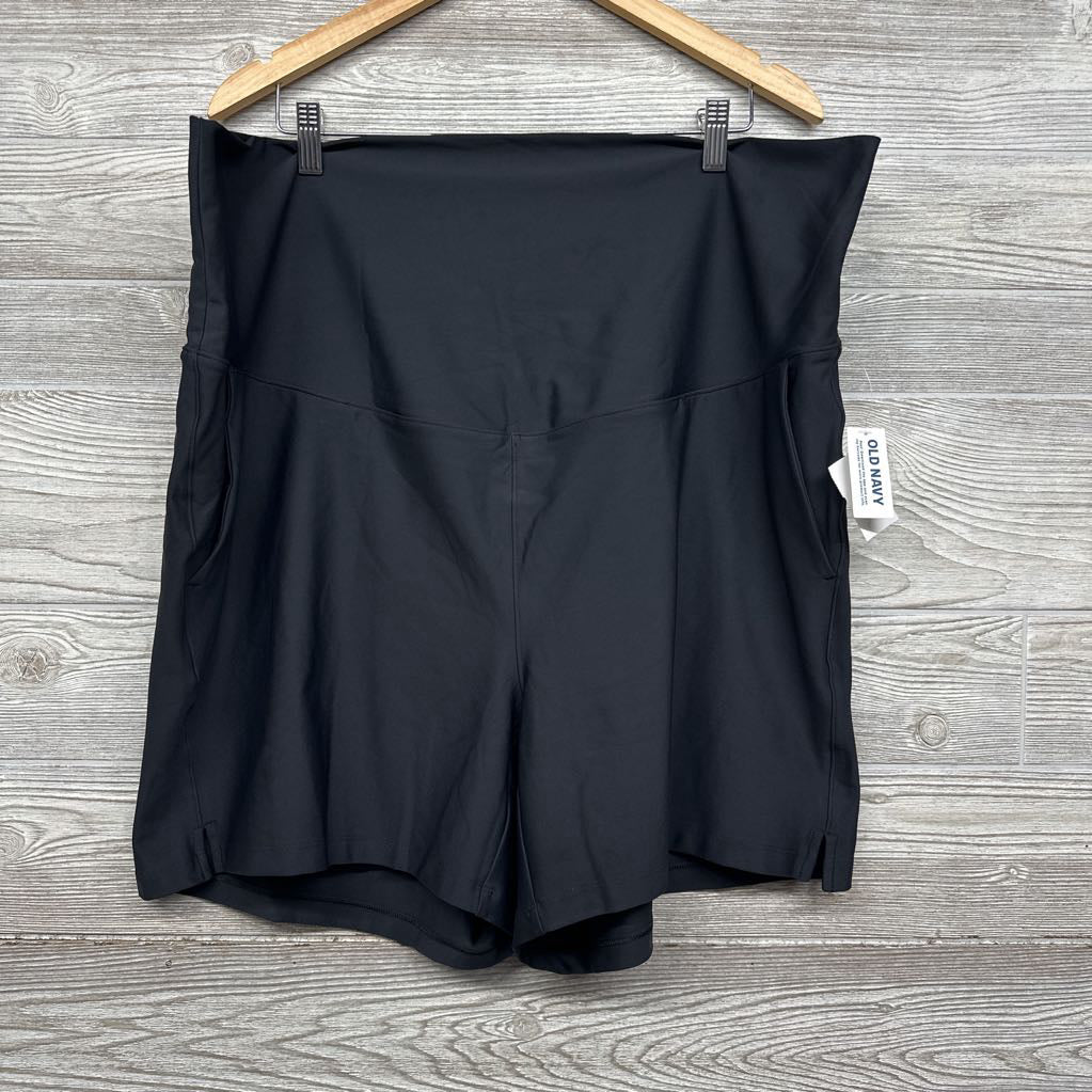 NEW High Rise Rollover-Waist PowerSoft Shorts XL