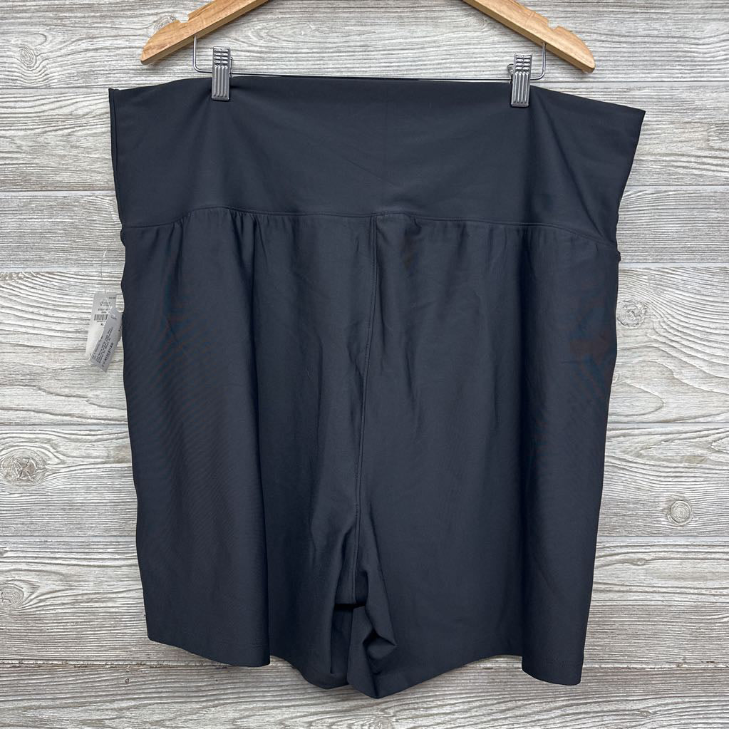 NEW High Rise Rollover-Waist PowerSoft Shorts XL