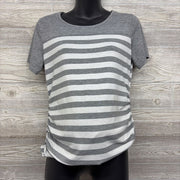 Ruched Shirt Stripes Large