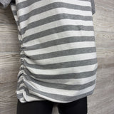 Ruched Shirt Stripes Large