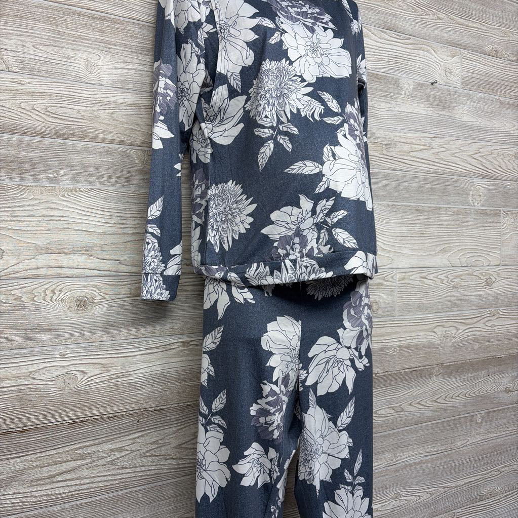 2 Pc Nursing Pj Outfit Flowers Large