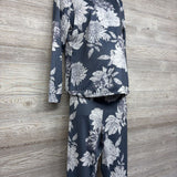2 Pc Nursing Pj Outfit Flowers Large