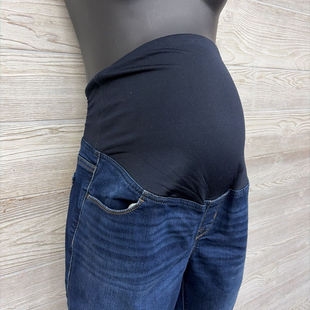 Cross Panel Skinny Jeans 8/Medium